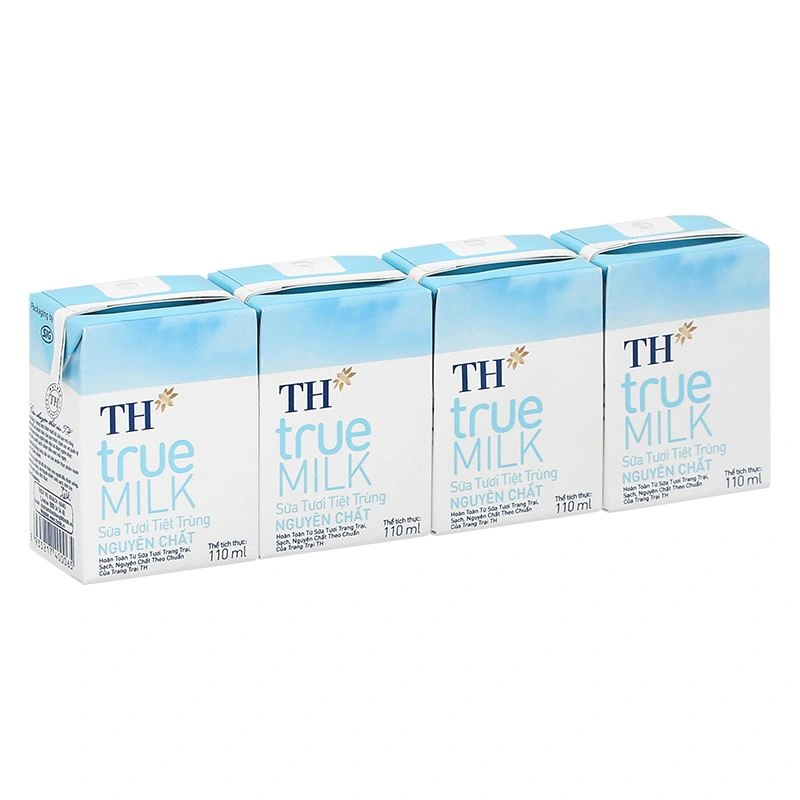 Lốc 4 hộp sữa tươi tiệt trùng TH true MILK không đường 110 ml (từ 1 tuổi) 14