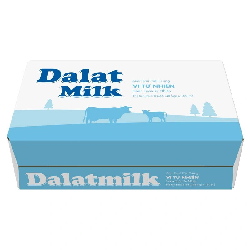 Lốc 4 hộp sữa tươi tiệt trùng Dalat Milk không đường 180 ml (từ 1 tuổi) 14