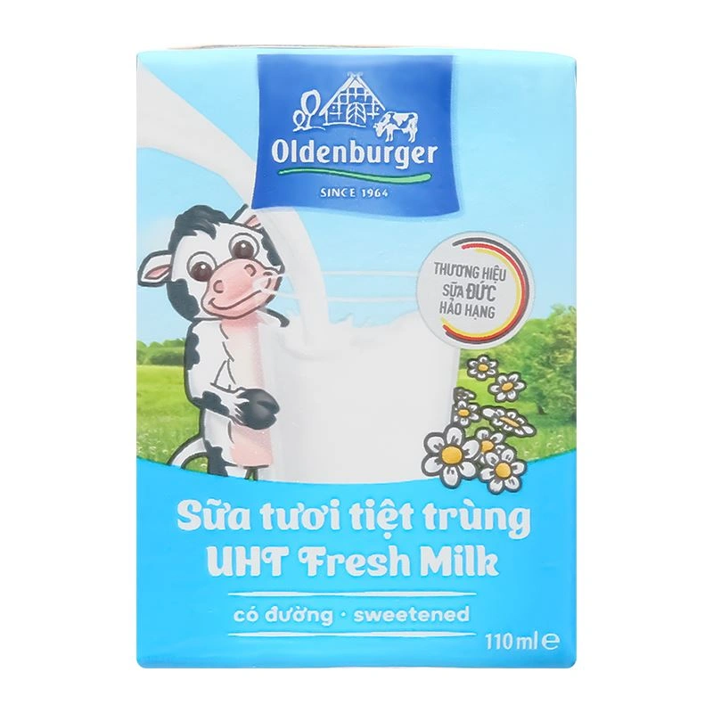 Thùng 48 hộp sữa tươi tiệt trùng Oldenburger có đường 110 ml (từ 1 tuổi) 22
