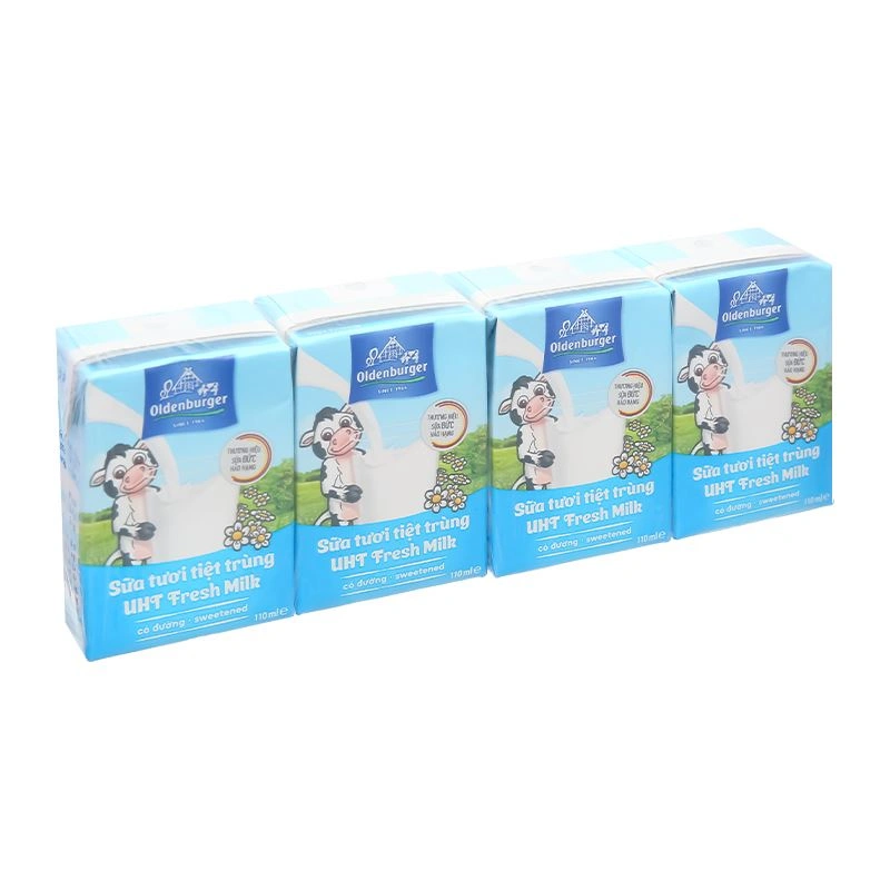 Thùng 48 hộp sữa tươi tiệt trùng Oldenburger có đường 110 ml (từ 1 tuổi) 3
