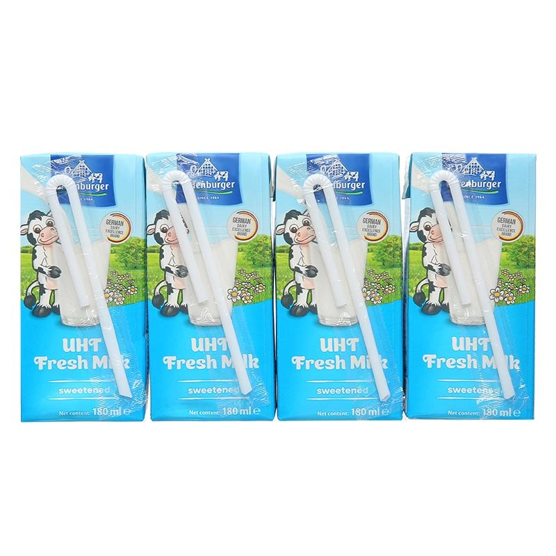Lốc 4 hộp sữa tươi tiệt trùng Oldenburger có đường 180 ml (từ 1 tuổi) 20