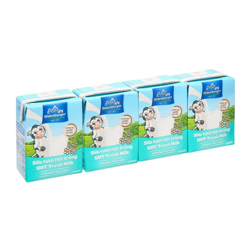 Lốc 4 hộp sữa tươi tiệt trùng Oldenburger ít đường 110 ml (từ 1 tuổi) 2
