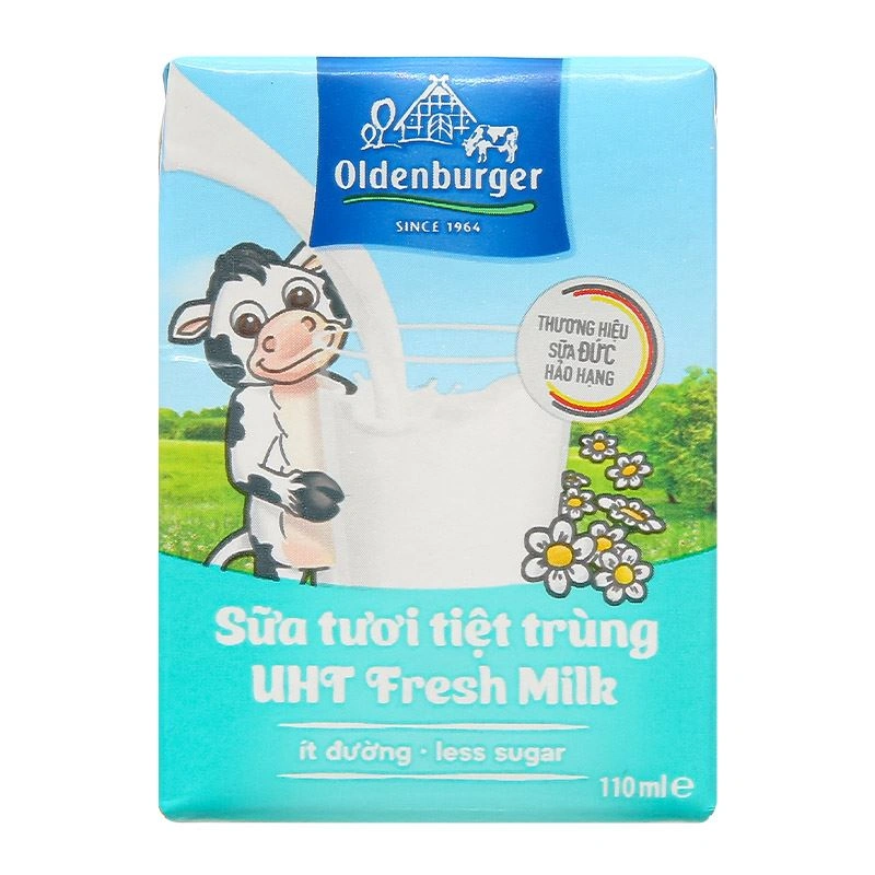 Lốc 4 hộp sữa tươi tiệt trùng Oldenburger ít đường 110 ml (từ 1 tuổi) 7