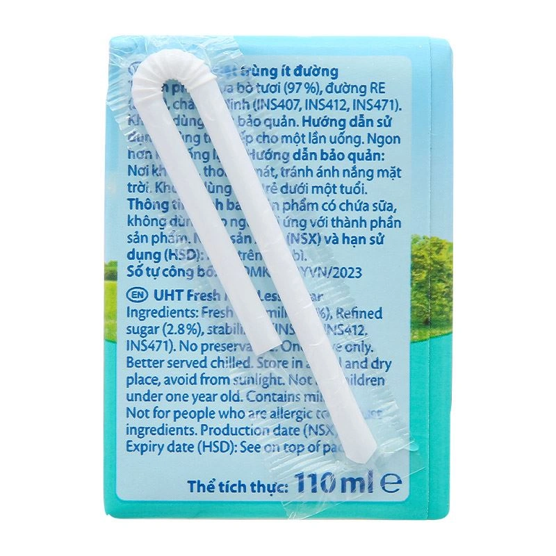Thùng 48 hộp sữa tươi tiệt trùng Oldenburger ít đường 110 ml (từ 1 tuổi) 10