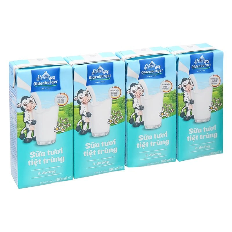 Lốc 4 hộp sữa tươi tiệt trùng Oldenburger ít đường 180 ml (từ 1 tuổi) 16