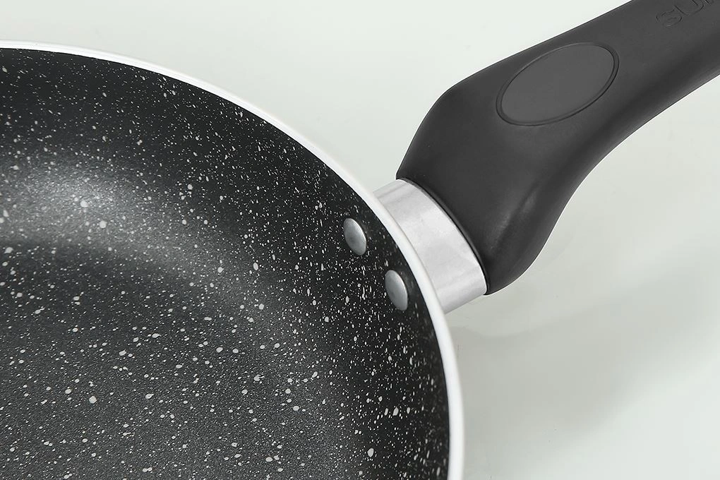 Chảo nhôm chống dính vân đá đáy từ 24 cm Sunhouse SH24G 4