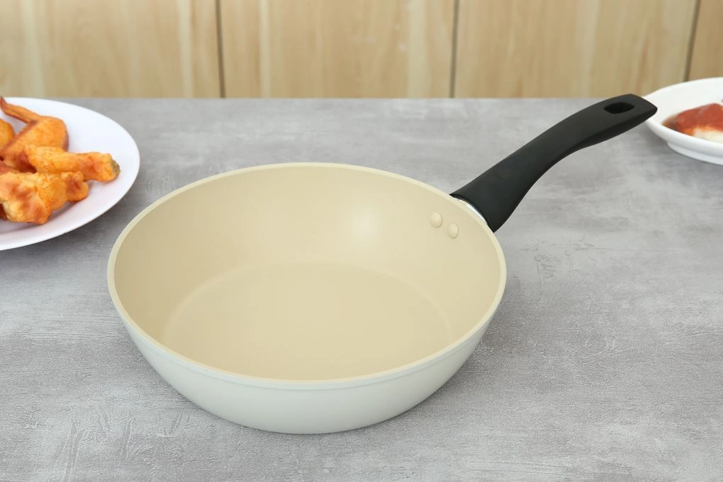 Chảo nhôm sâu chống dính vân đá đáy từ 20 cm Green Cook GCP246-20IH 2