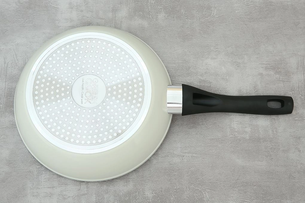 Chảo nhôm sâu chống dính vân đá đáy từ 20 cm Green Cook GCP246-20IH 5