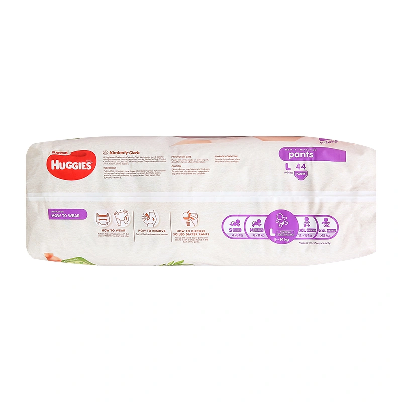 Tã quần Huggies Platinum nature made siêu cao cấp size L 44 miếng (9 - 14 kg) - Giao bao bì ngẫu nhiên 5