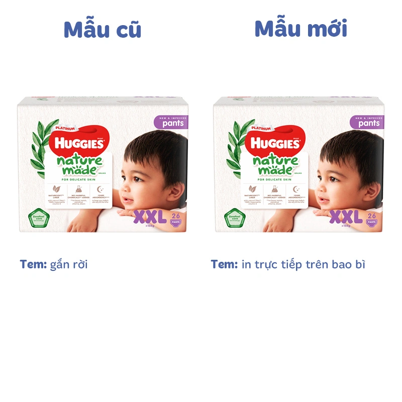 Tã quần Huggies Platinum nature made siêu cao cấp size L 44 miếng (9 - 14 kg) - Giao bao bì ngẫu nhiên 28