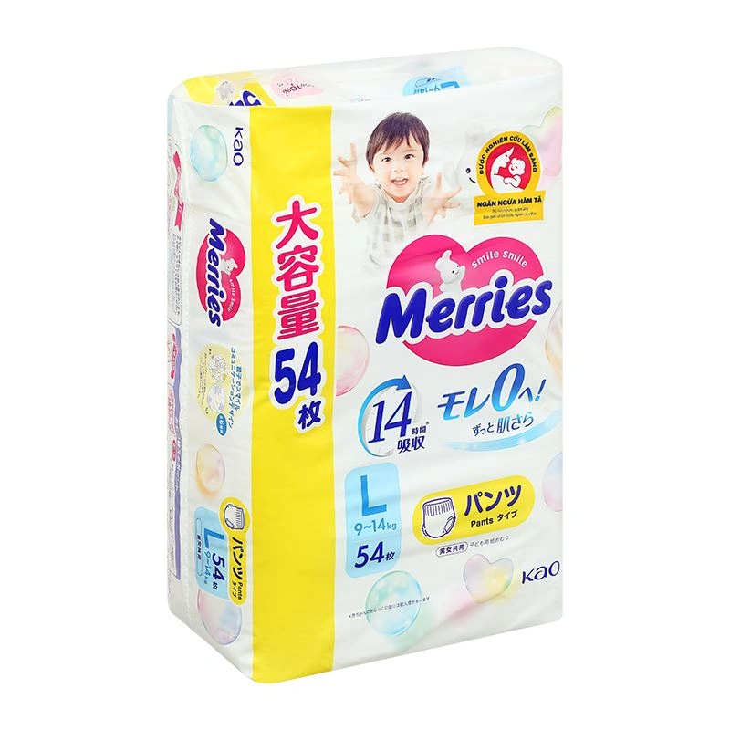 Tã quần Merries size L 54 miếng (9 - 14 kg) 3