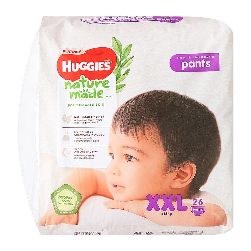 Combo 2 tã quần Huggies Platinum nature made siêu cao cấp size M 58 miếng/bịch (6 - 11 kg) - Giao bao bì ngẫu nhiên 19
