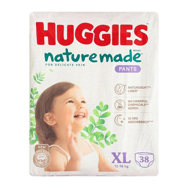 Tã quần Huggies Nature made size L 44 miếng (9 - 14 kg) 28
