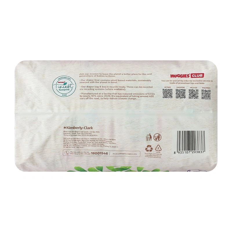 Tã quần Huggies Nature made size L 44 miếng (9 - 14 kg) 30