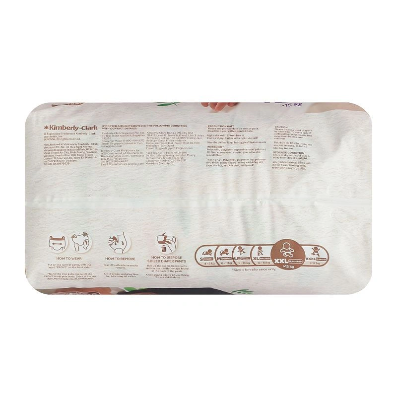 Tã quần Huggies Nature made size L 44 miếng (9 - 14 kg) 44