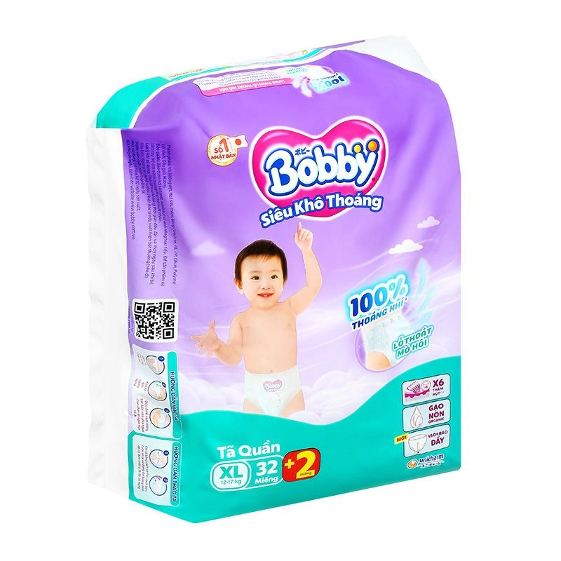Tã quần Bobby size L 36 + 2 miếng (9 - 14 kg) - Giao bao bì ngẫu nhiên 45
