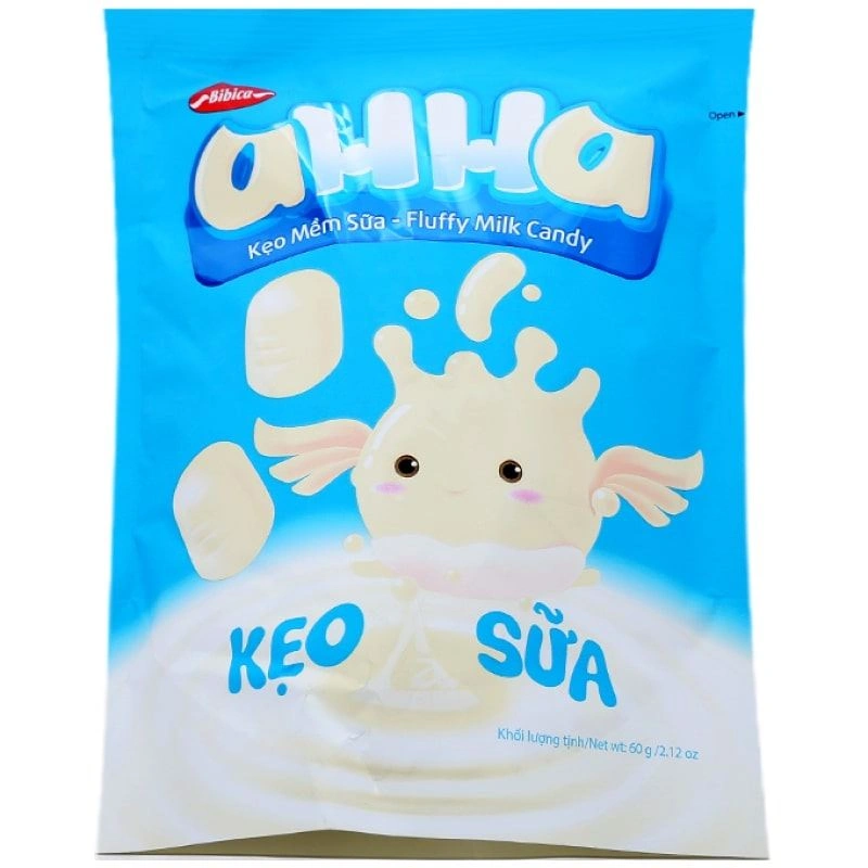 Kẹo mềm Ahha vị sữa gói 60g 2