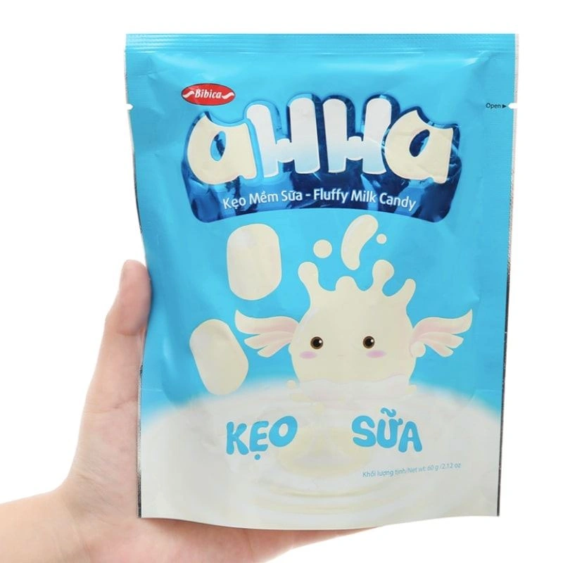 Kẹo mềm Ahha vị sữa gói 60g 4