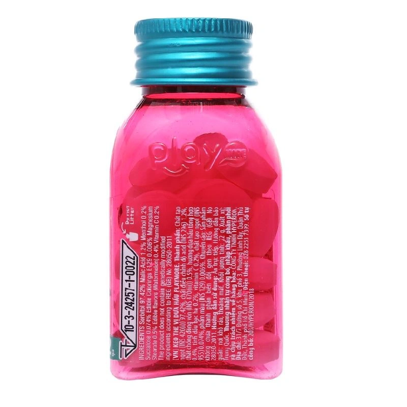 Kẹo the PlayMore hương dưa hấu hũ 22g (từ 3 tuổi) 2