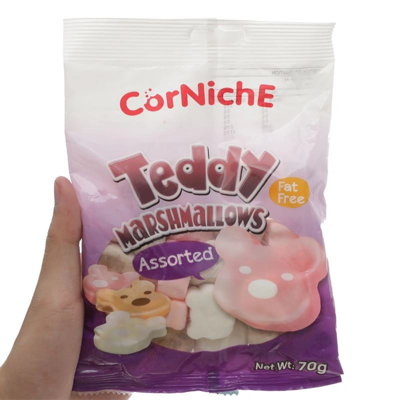 Kẹo xốp marshmallow Corniche Teddy hương vani gói 70g (từ 3 tuổi) 3