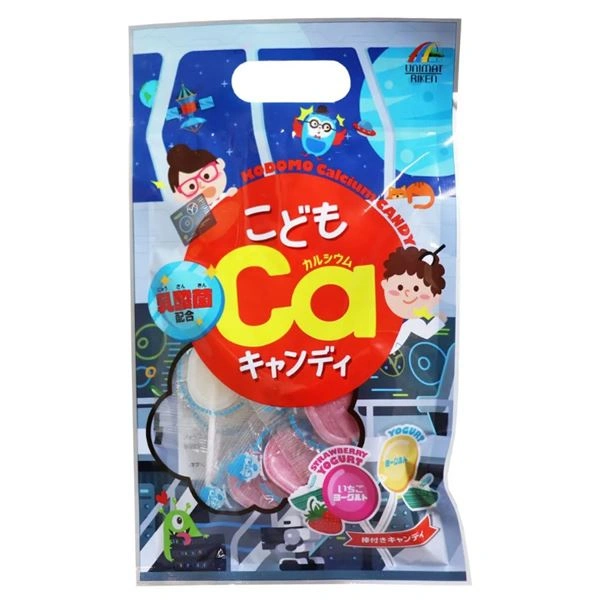 Kẹo mút canxi Unimat Riken hương sữa chua, sữa chua dâu