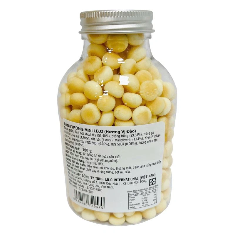 Bánh quy I.B.O vị đào hũ 100g (từ 6 tháng) 2