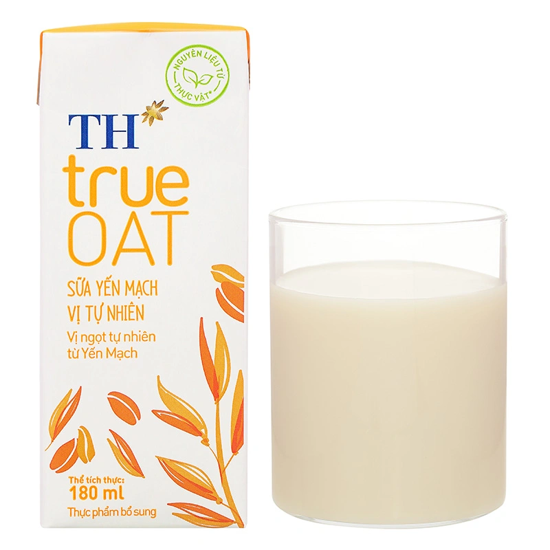 Lốc 4 hộp sữa yến mạch TH true Oat 180 ml (từ 2 tuổi) 23