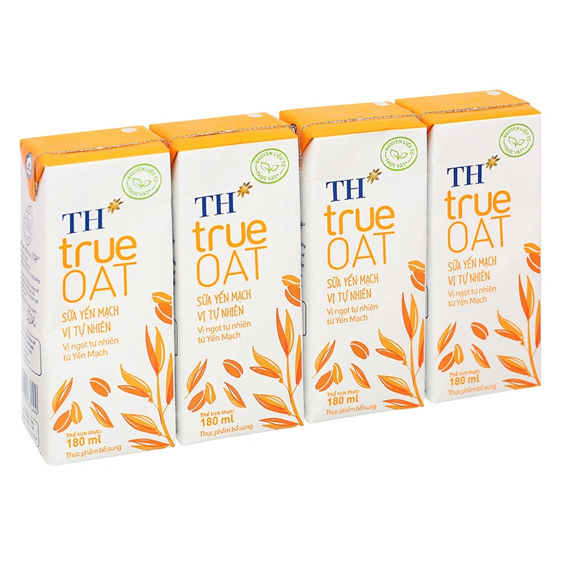 Lốc 4 hộp sữa yến mạch TH true Oat 180 ml (từ 2 tuổi) 15
