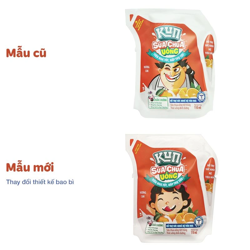 Sữa chua uống tiệt trùng LiF Kun vị cam 110 ml (từ 2 tuổi) 2