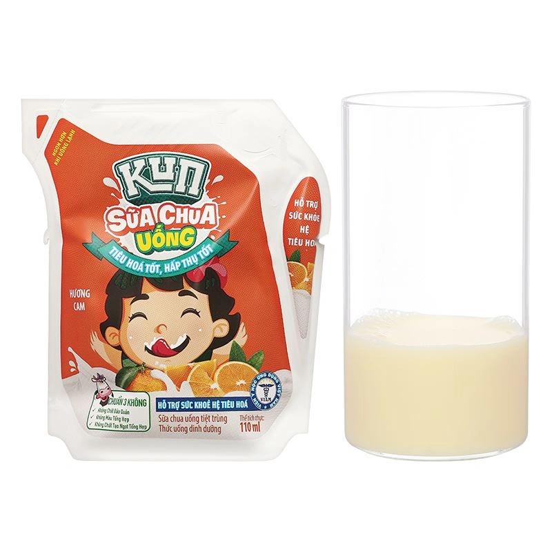 Sữa chua uống tiệt trùng LiF Kun vị cam 110 ml (từ 2 tuổi) 5