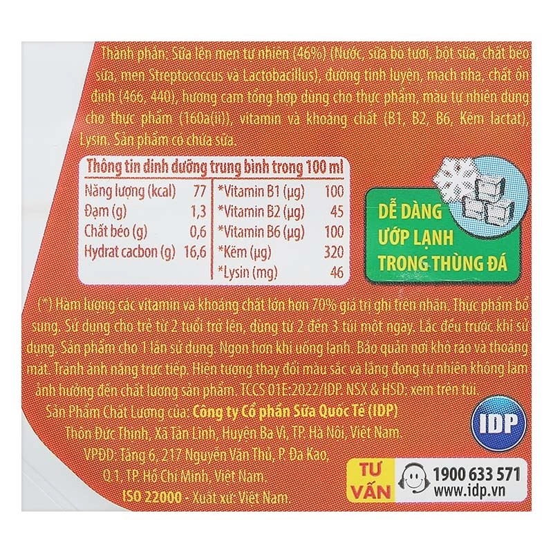 Sữa chua uống tiệt trùng LiF Kun vị cam 110 ml (từ 2 tuổi) 6