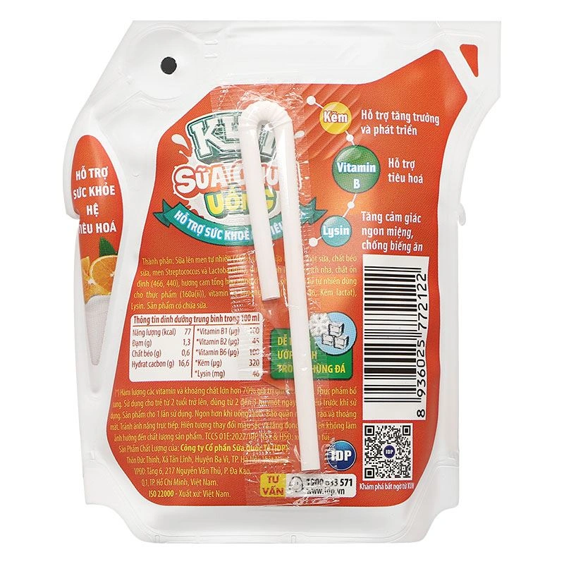 Sữa chua uống tiệt trùng LiF Kun vị cam 110 ml (từ 2 tuổi) 12