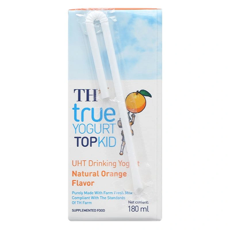 Lốc 4 hộp sữa chua uống tiệt trùng TH true YOGURT TOPKID vị cam 180 ml (từ 2 tuổi) - Giao bao bì ngẫu nhiên 7