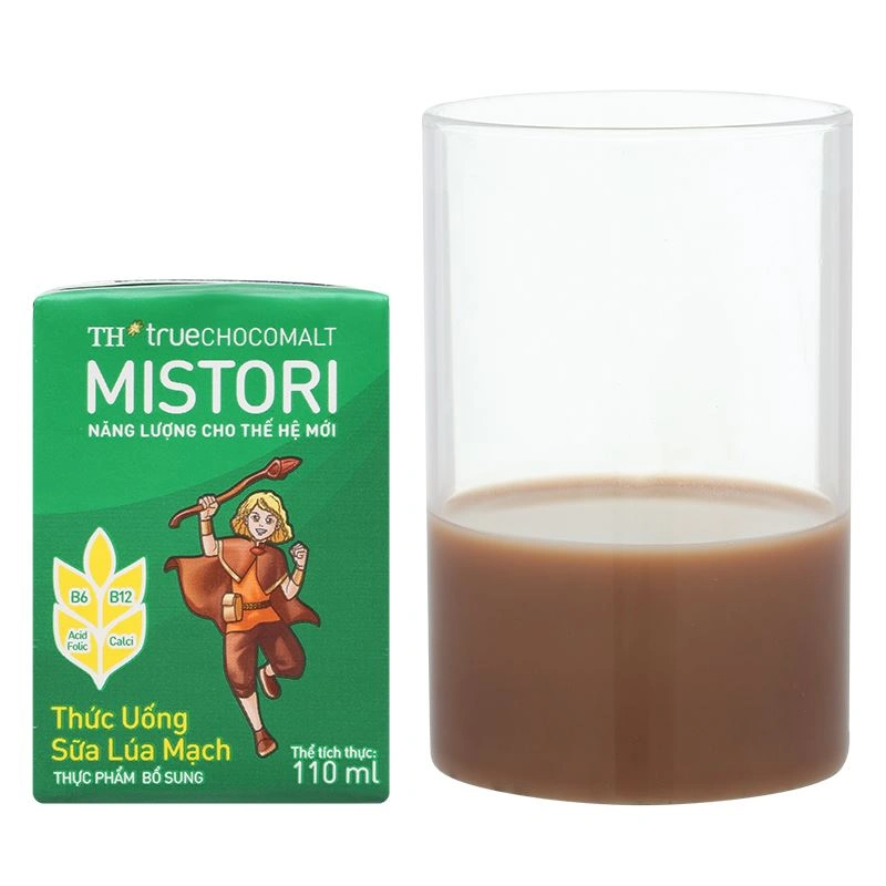Thùng 48 hộp thức uống lúa mạch TH true Chocomalt Mistori 110 ml (từ 2 tuổi) - Giao bao bì ngẫu nhiên 13