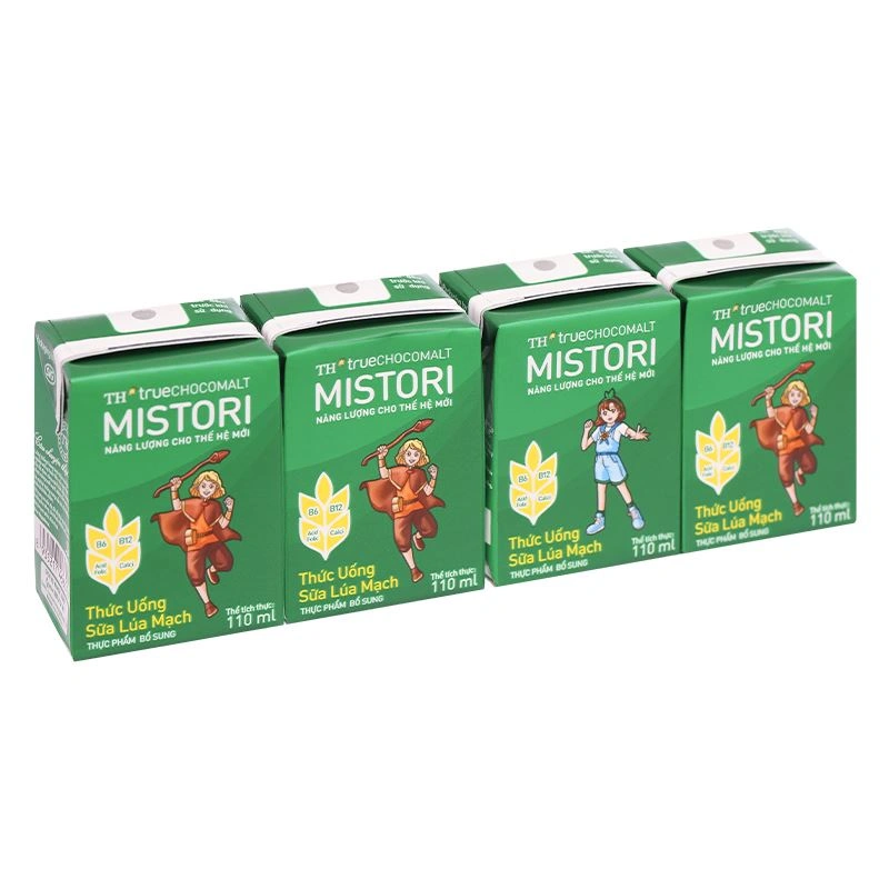 Thùng 48 hộp thức uống lúa mạch TH true Chocomalt Mistori 110 ml (từ 2 tuổi) - Giao bao bì ngẫu nhiên 5