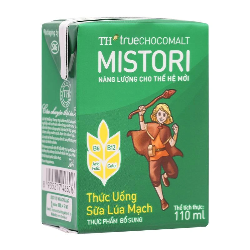 Thùng 48 hộp thức uống lúa mạch TH true Chocomalt Mistori 110 ml (từ 2 tuổi) - Giao bao bì ngẫu nhiên 8