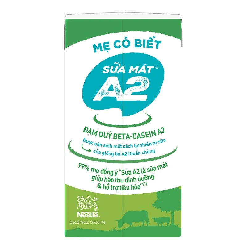 Thùng 48 hộp thức uống lúa mạch Nestlé Milo A2 ít đường 110 ml (từ 2 tuổi) 9