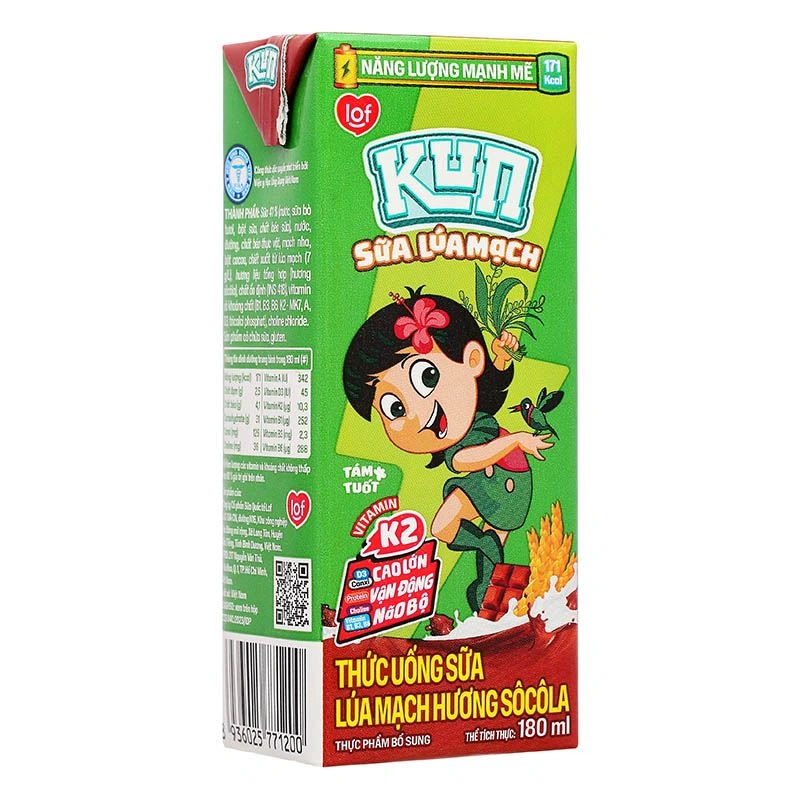 Thùng 48 hộp thức uống lúa mạch socola LiF Kun 180 ml (từ 2 tuổi) - Giao bao bì ngẫu nhiên 25