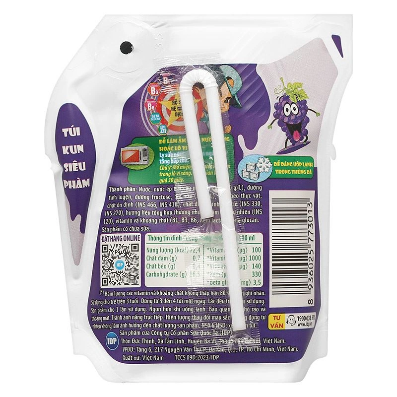 Sữa trái cây LiF Kun hương nho 110 ml (từ 3 tuổi) 3