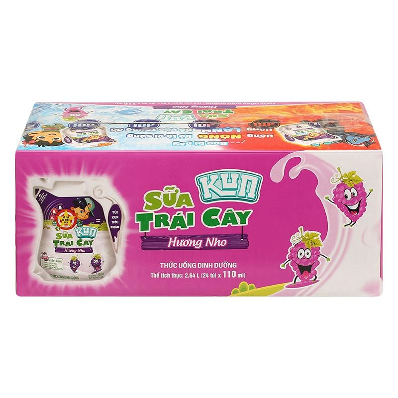 Sữa trái cây LiF Kun hương nho 110 ml (từ 3 tuổi) 10
