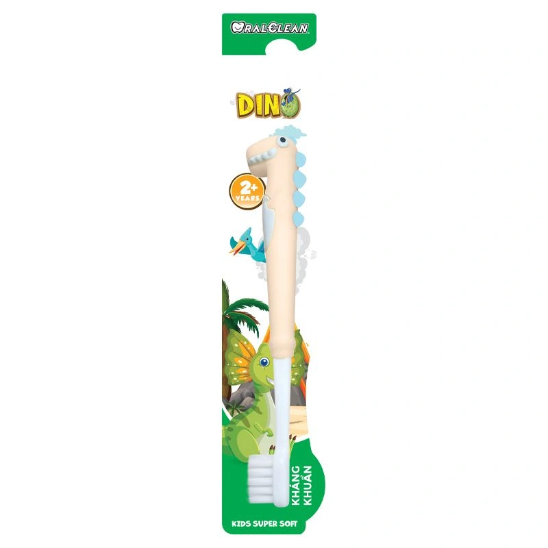 Bàn chải đánh răng Oral Clean Dino lông siêu mềm (từ 2 tuổi) - Màu ngẫu nhiên 5