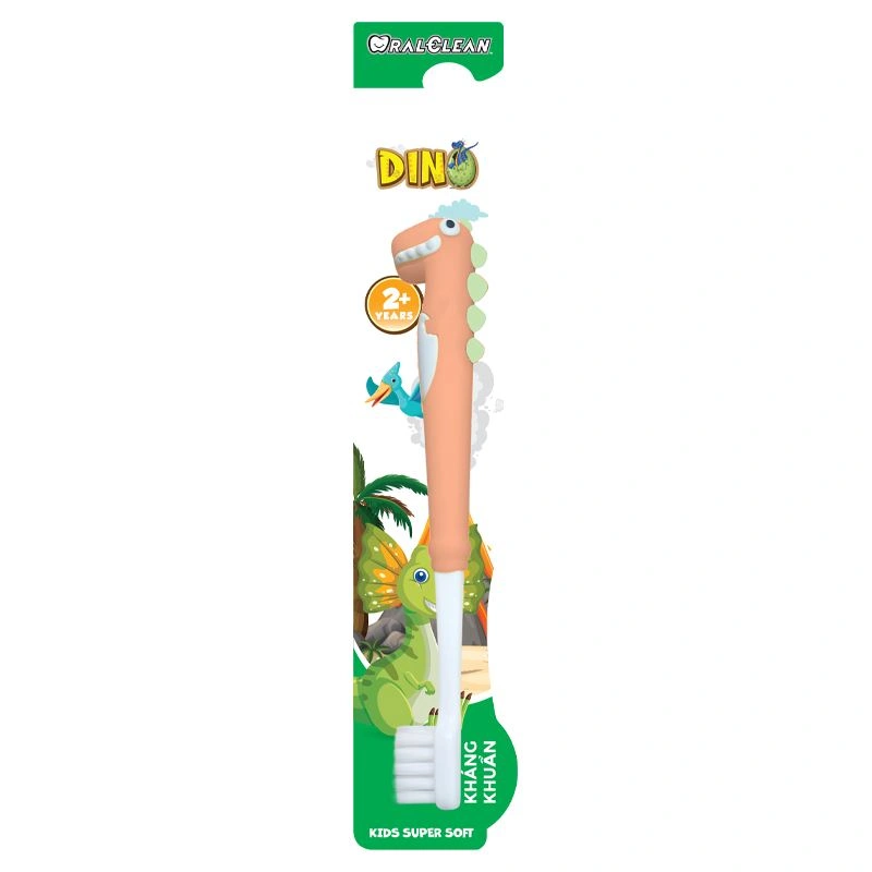 Bàn chải đánh răng Oral Clean Dino lông siêu mềm (từ 2 tuổi) - Màu ngẫu nhiên 6