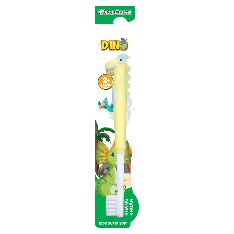Bàn chải đánh răng Oral Clean Dino lông siêu mềm (từ 2 tuổi) - Màu ngẫu nhiên 7