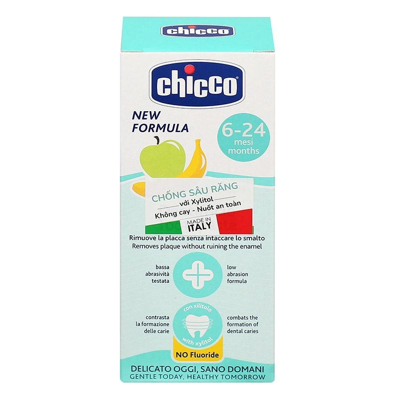 Kem đánh răng cho bé 6 - 24 tháng Chicco hương chuối và táo 50 ml (mẫu mới) 2