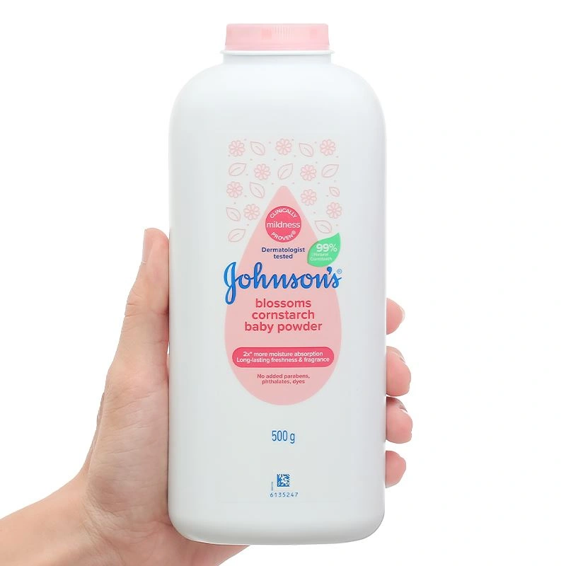 Phấn thơm cho bé Johnson's Baby Blossoms Cornstarch 500g 4