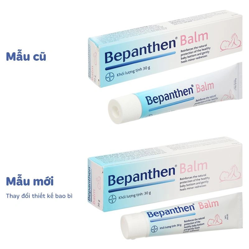 Kem ngừa hăm cho bé Bepanthen Balm 30g - Giao bao bì ngẫu nhiên 2