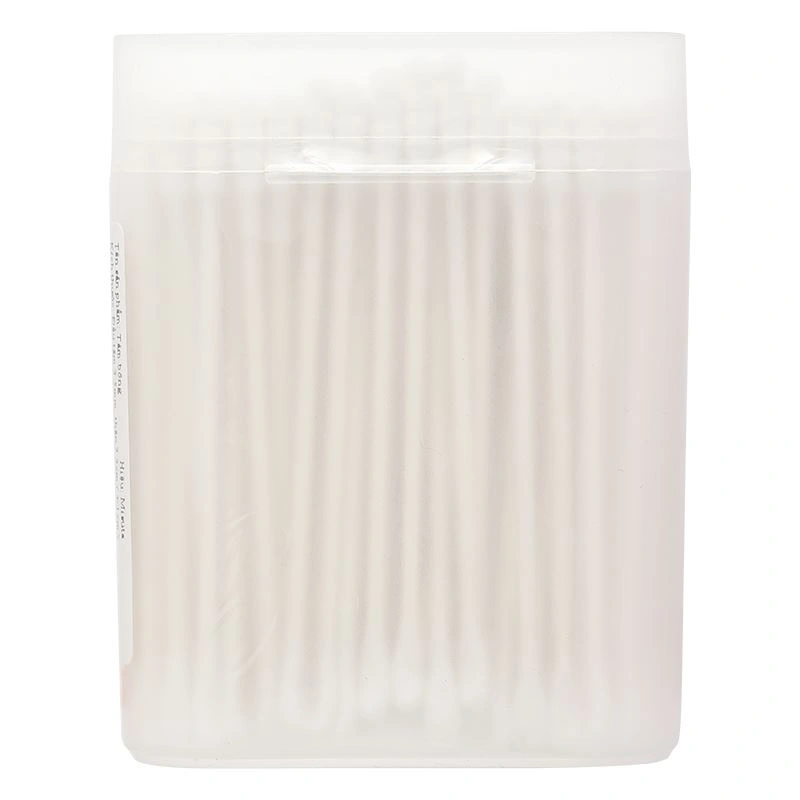 Tăm bông thân giấy Misuta đầu tròn và đầu xoắn hũ 200 cây 2