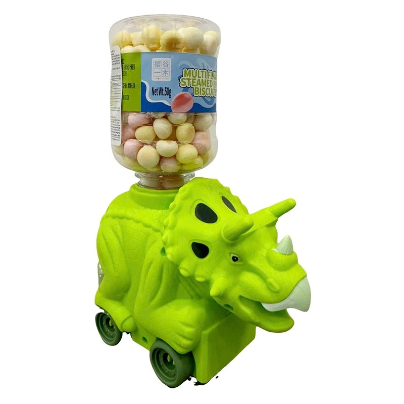 Bánh quy đồ chơi bình nước khủng long Steamed nhiều vị hũ 50g (từ 1 tuổi) 2