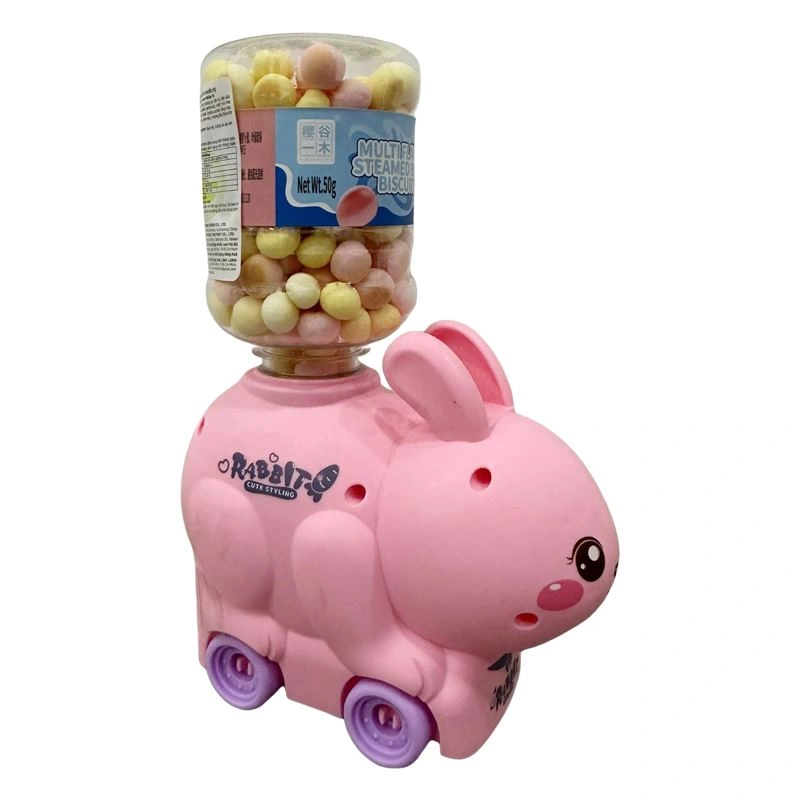 Bánh quy đồ chơi bình nước rabbit hồng Steamed nhiều vị hũ 50g (từ 1 tuổi) 2