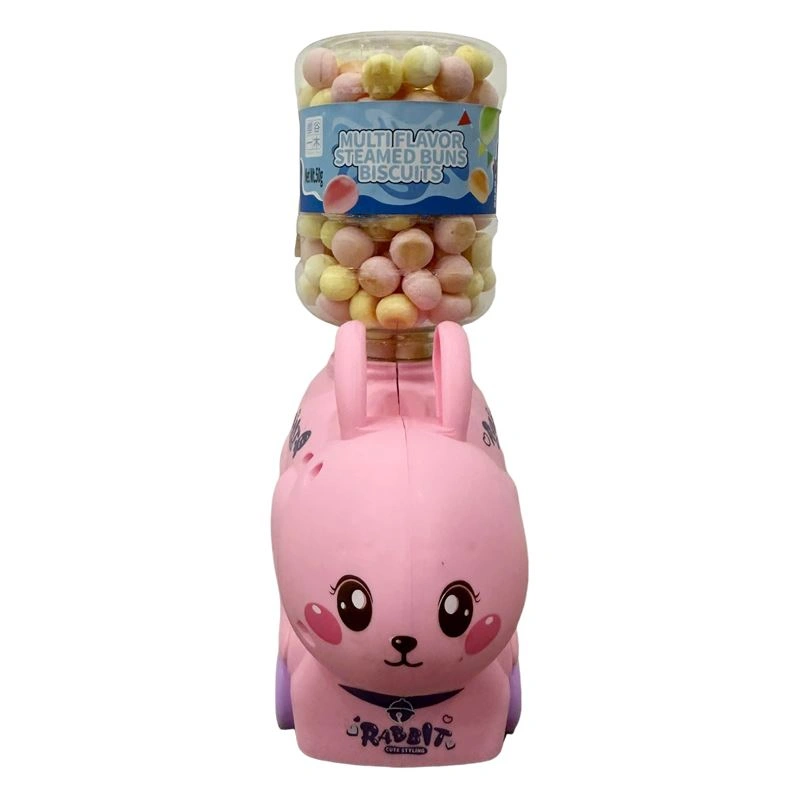 Bánh quy đồ chơi bình nước rabbit hồng Steamed nhiều vị hũ 50g (từ 1 tuổi) 3